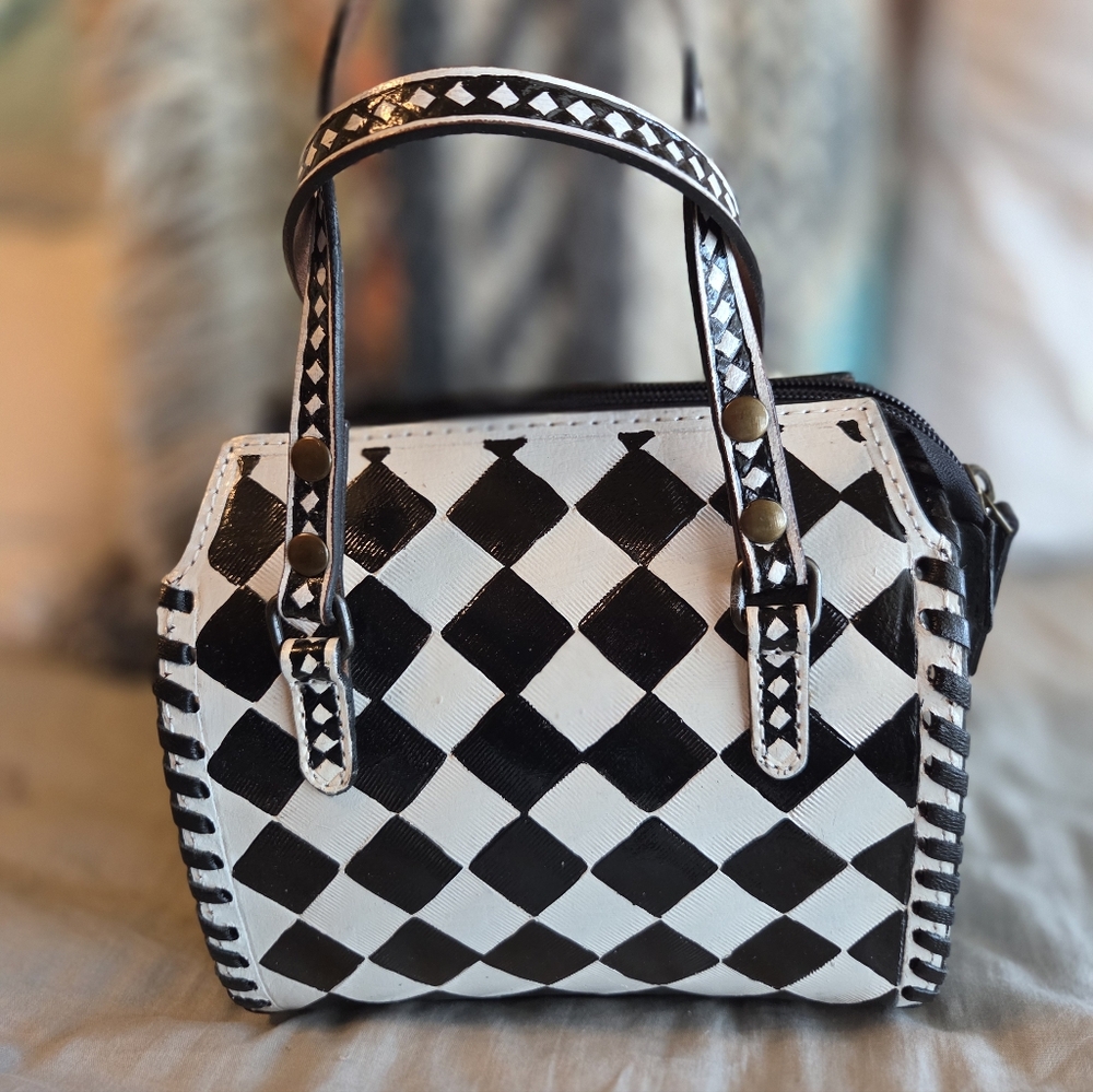 New Mini Speddy Checkered Crossbody.